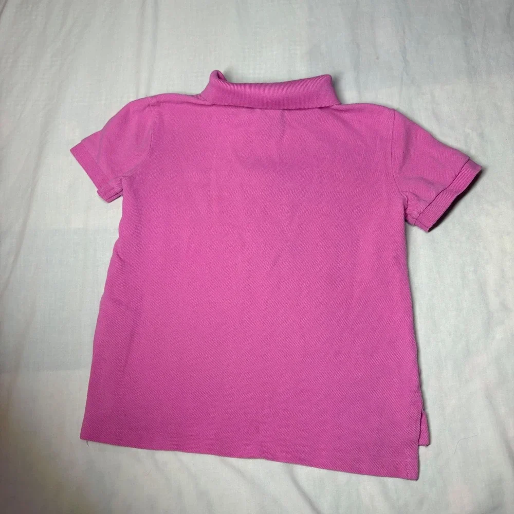 Polo Ralph Lauren Kids Pink Short Sleeve Pique Polo Shirt Size 4 4T Pony Logo